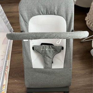 Baby Delight Alpine Deluxe Portable Bouncer, Grey Charcoal Tweed